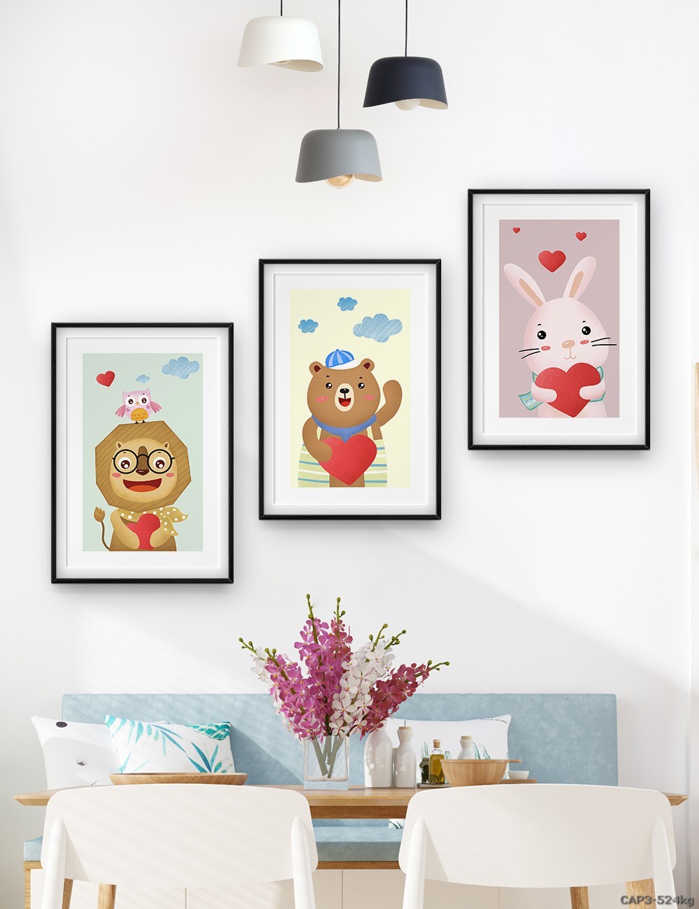 Động vật - tranh vẽ dễ thương CAP3-524kg